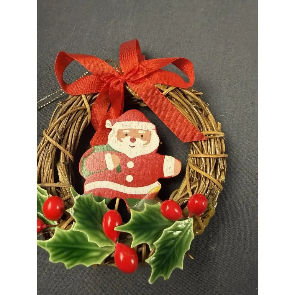 Lot of 10 Vtg Assortment of Handmade Christmas Ornaments Decorations